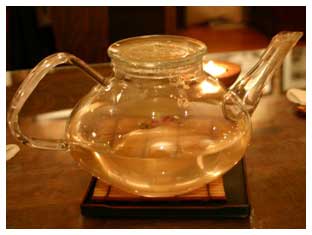 glass teapot