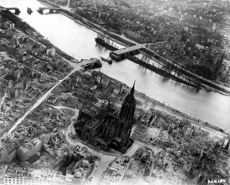 Frankfurt bombed